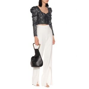 New! JONATHAN SIMKHAI Metallic Jacquard Corset Top 🪩 Size 4